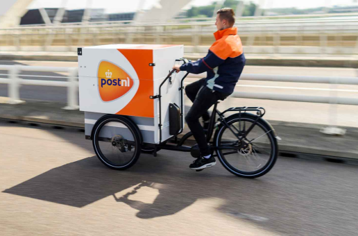 PostNL Bicycle Courier Rotterdam