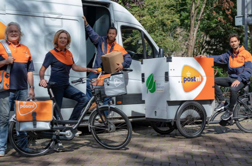 PostNL Bicycle Courier Amsterdam